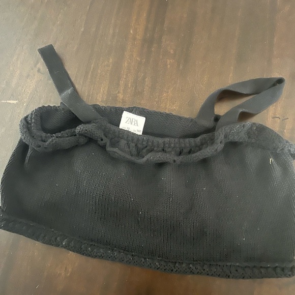 Girls Steve Madden Beige  Braided Sandals , two Zara tops , 1 pleaded skort - Picture 5 of 9